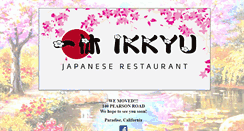 Desktop Screenshot of ikkyujapaneserestaurant.com